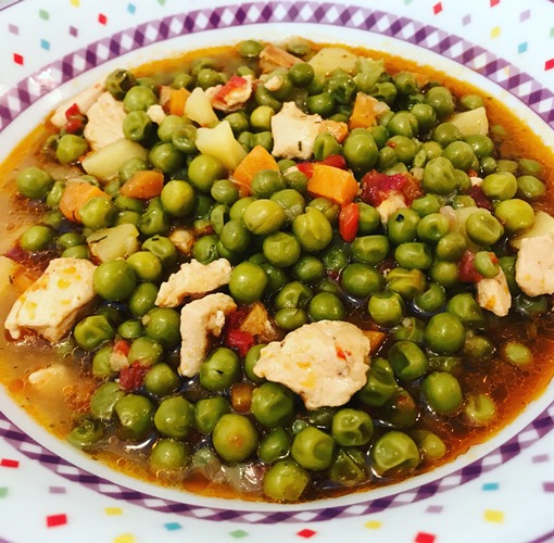 A healthy pot of peas